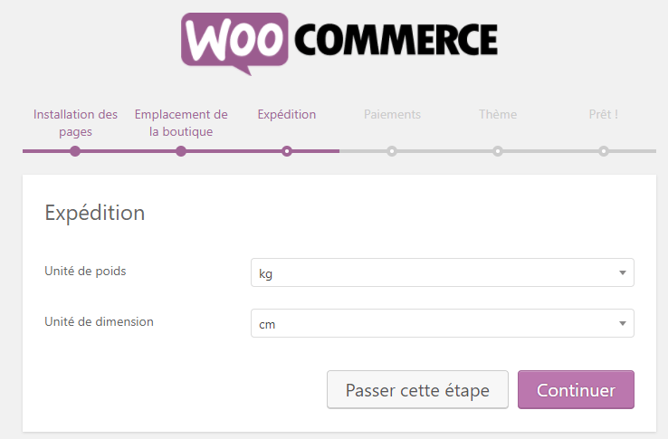 configurer Woocommerce
