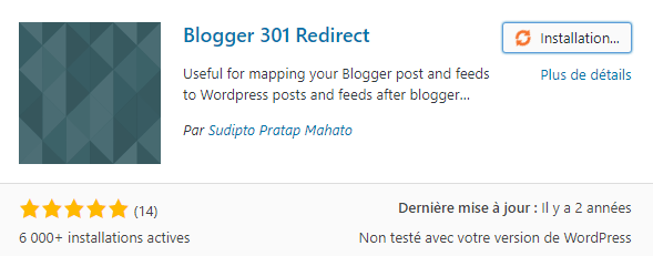 Blogger vers WordPress